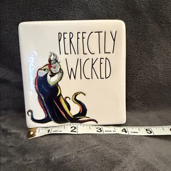 Rae Dunn Disney Perfectly Wicked Ceramic Tile - Picture 3 of 3
